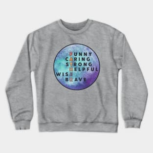 Caring Dad Quotes Crewneck Sweatshirt